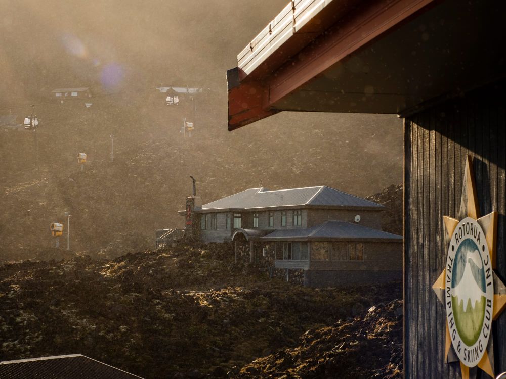 Ski lodge summer sunlight post image