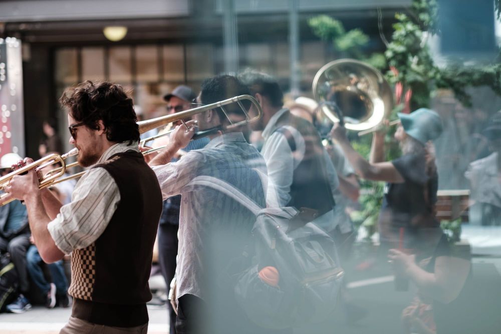 Street brass band performance post image