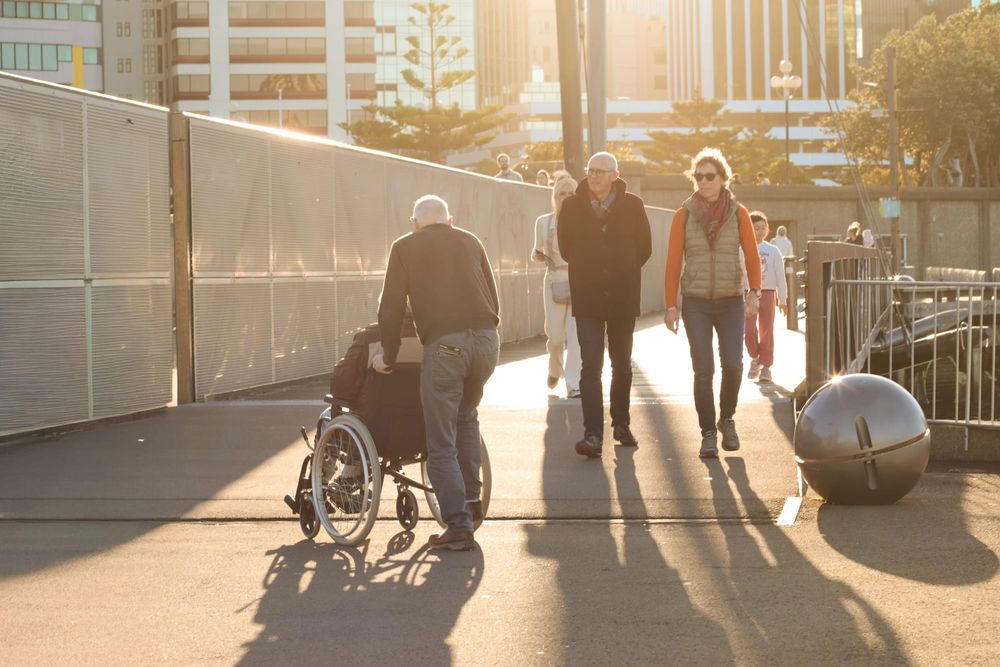 Walking people post image