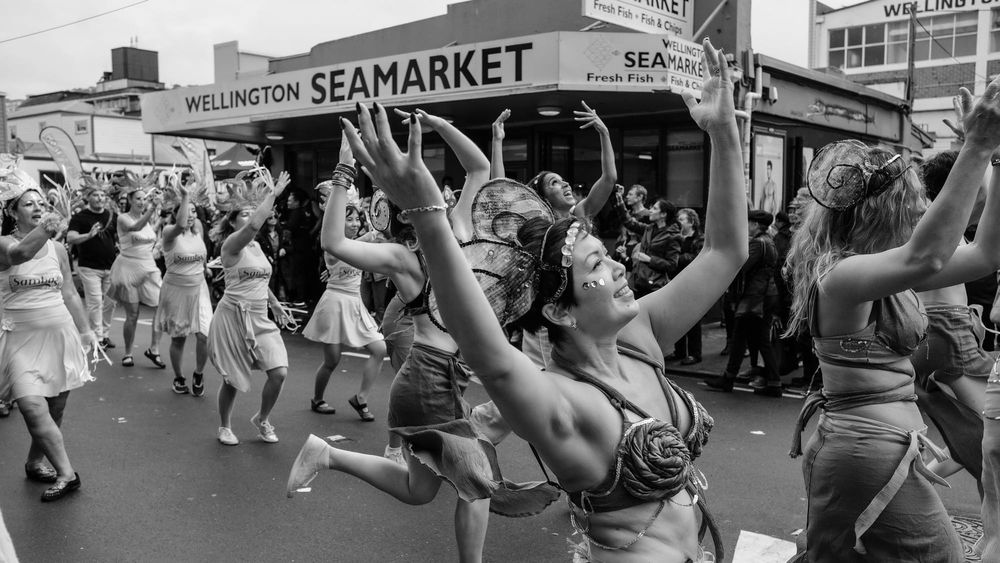 Street dancers outside Wellington Seamarket post image