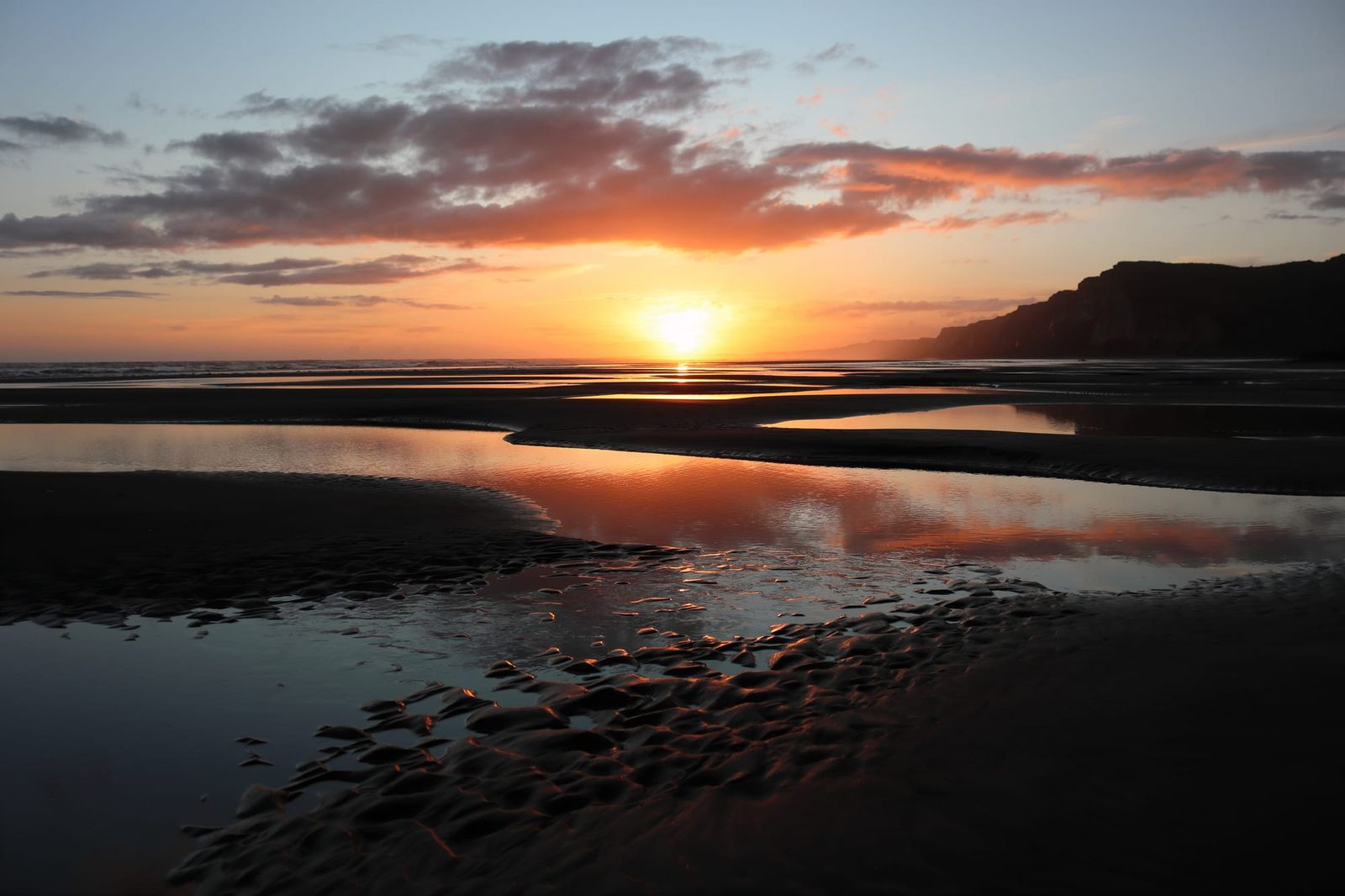 Tide pools at Kai Iwi Beach