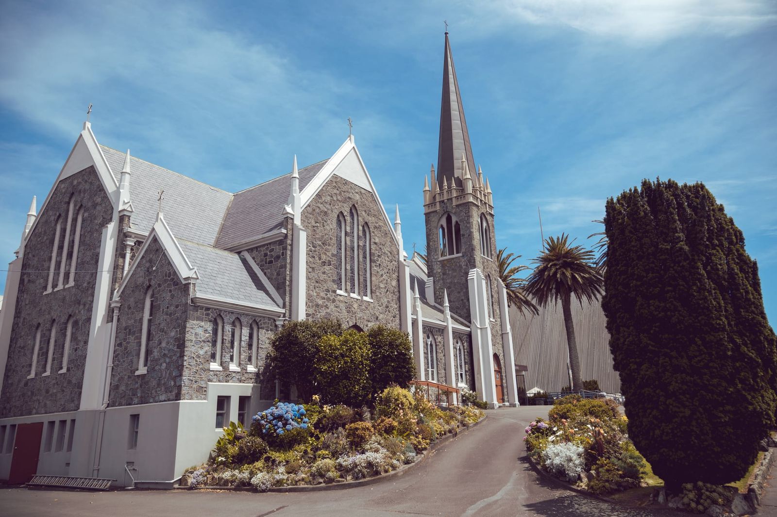 Historic stone church in New Plymouth