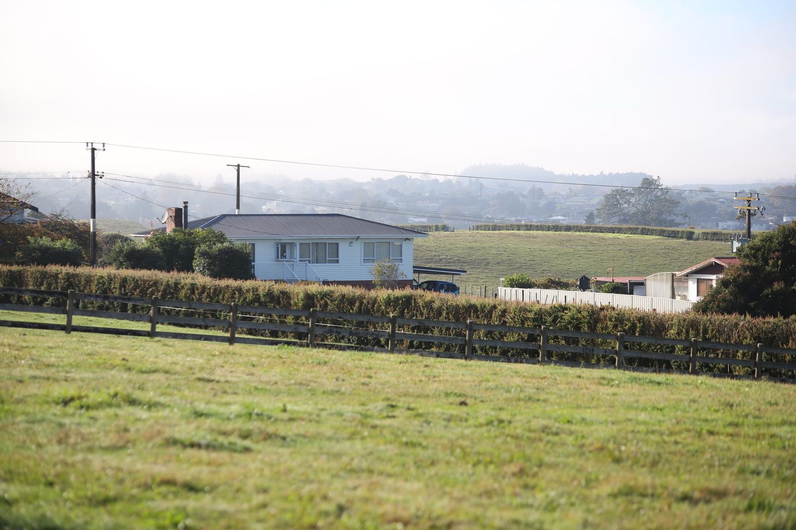 Country house with farmland