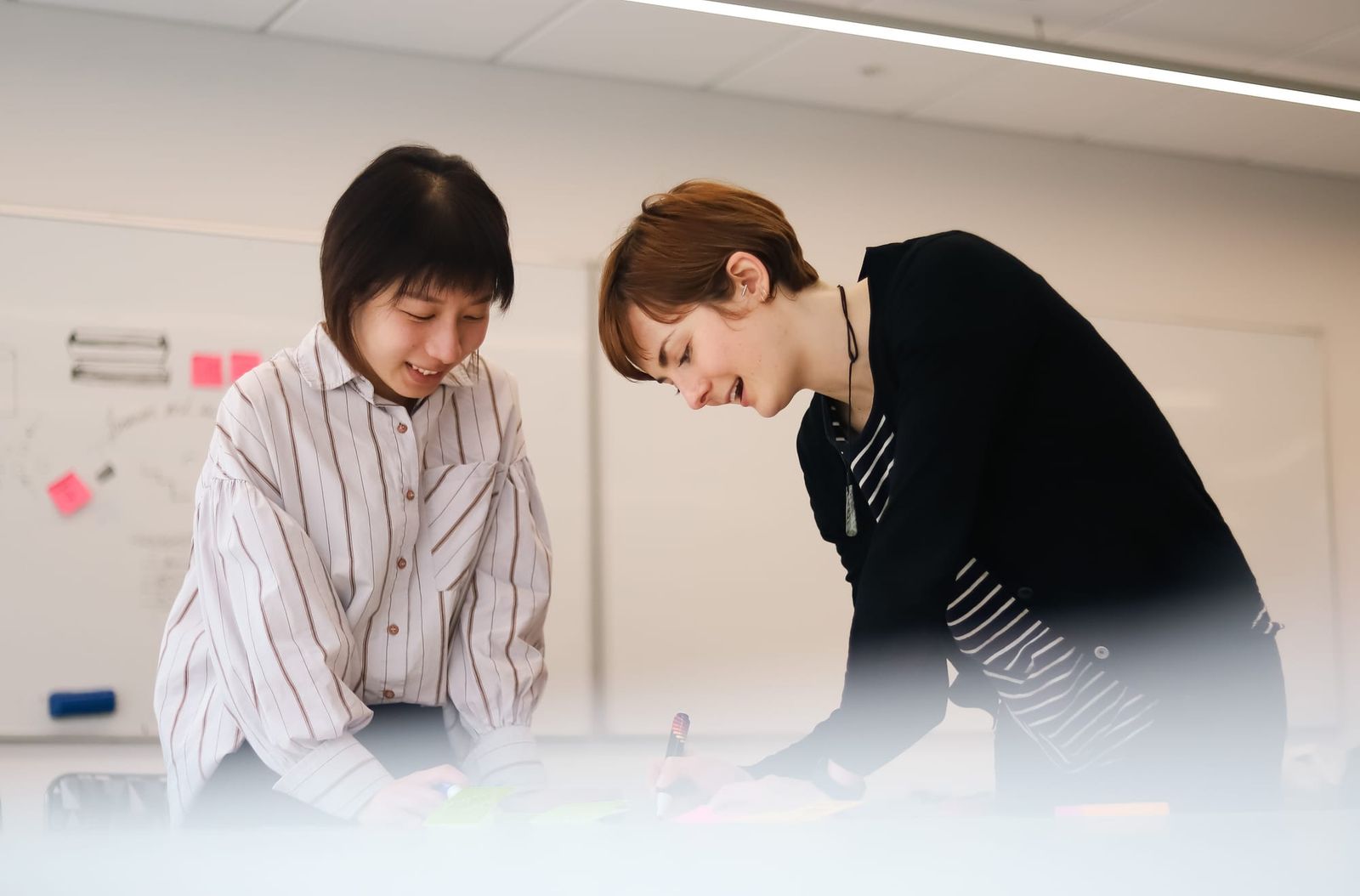 Focused work session at the desk