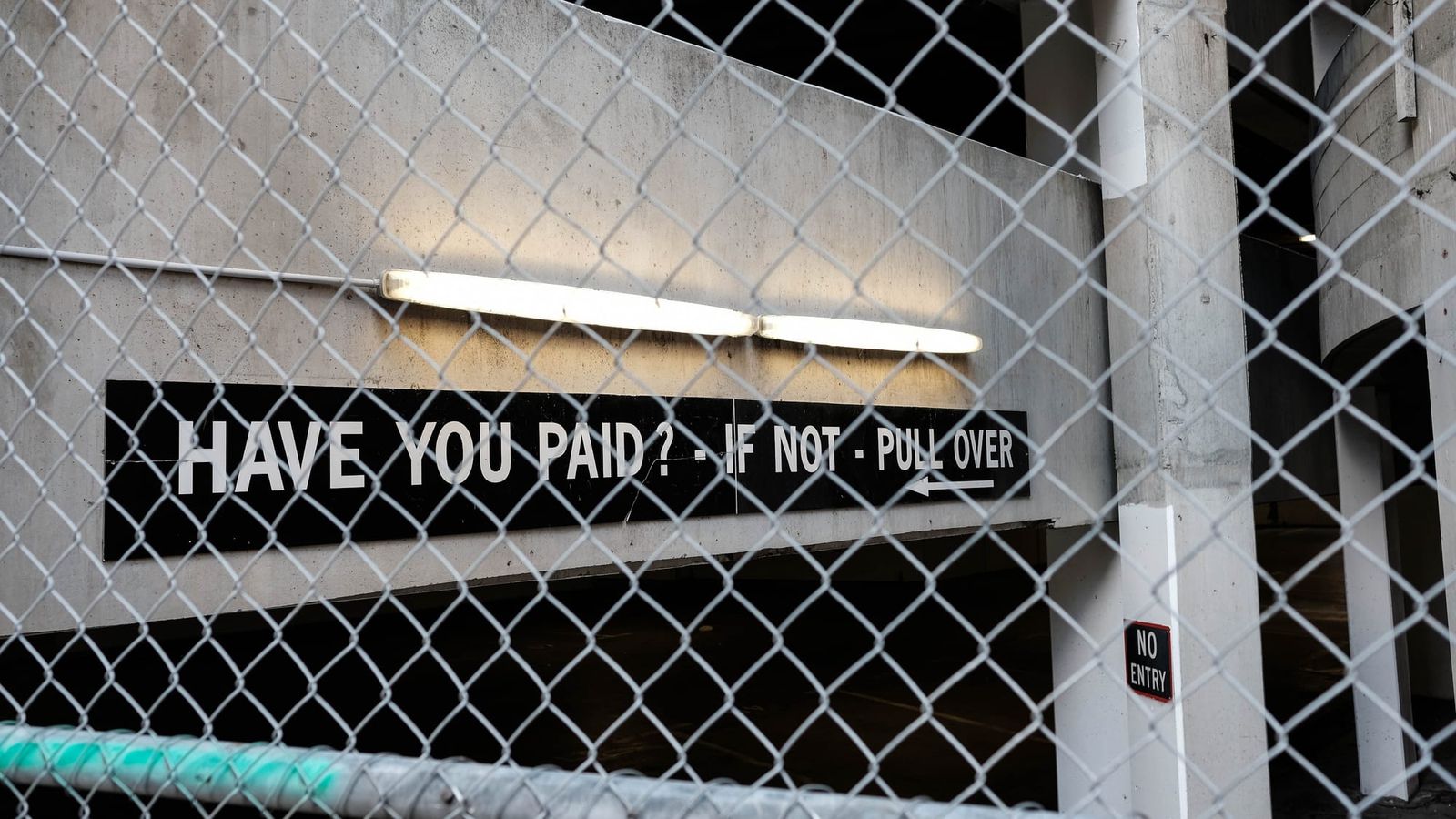Parking garage signage