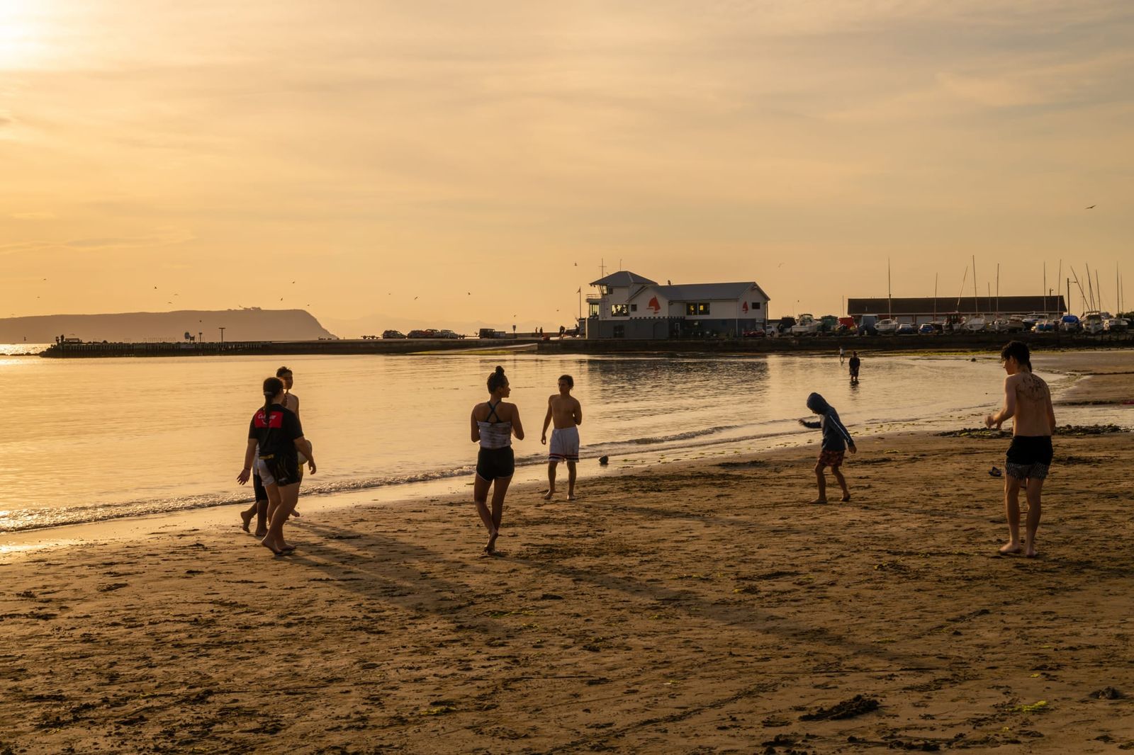 Playing on the beach at Plimmerton