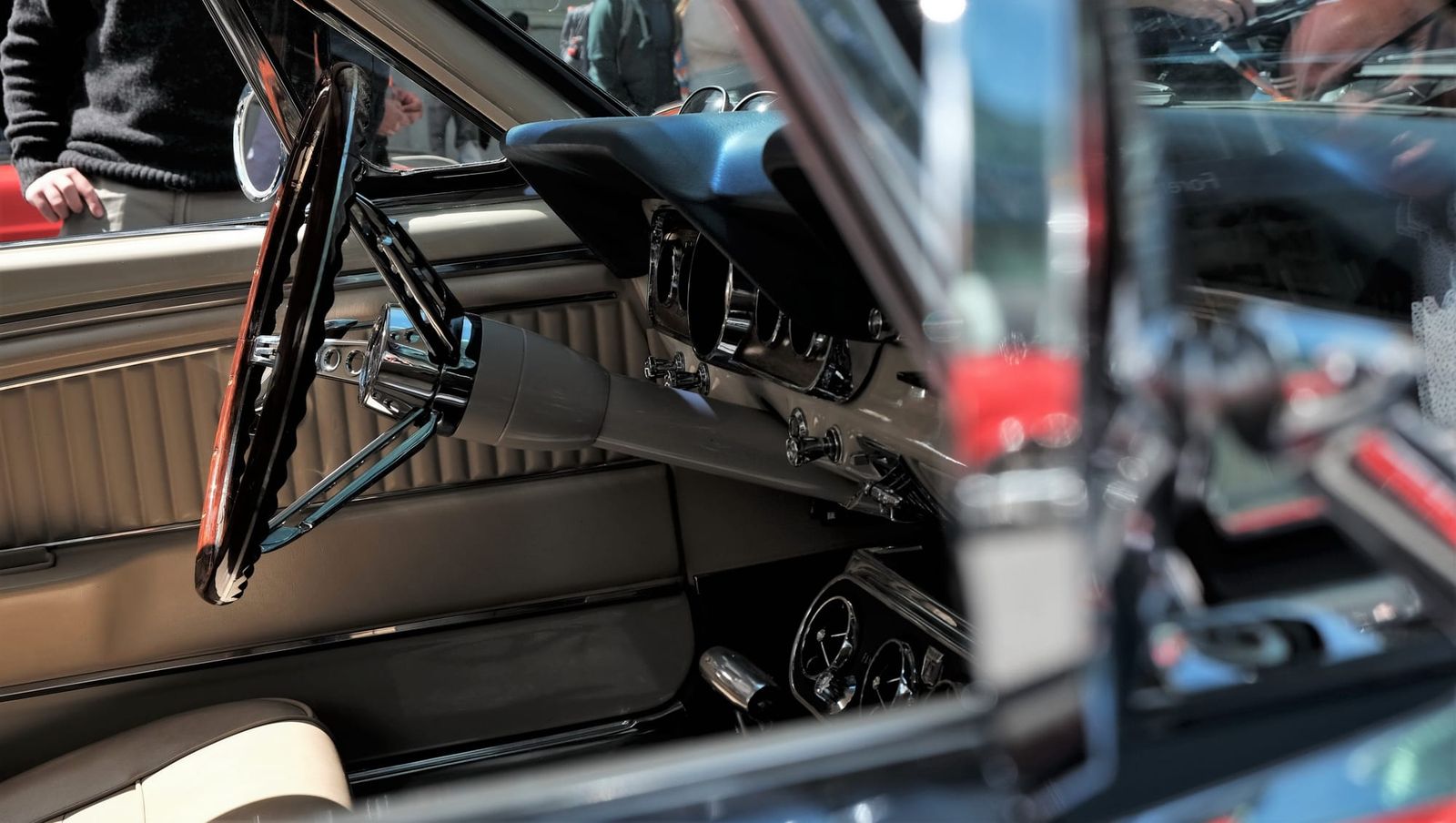 Vintage car interior