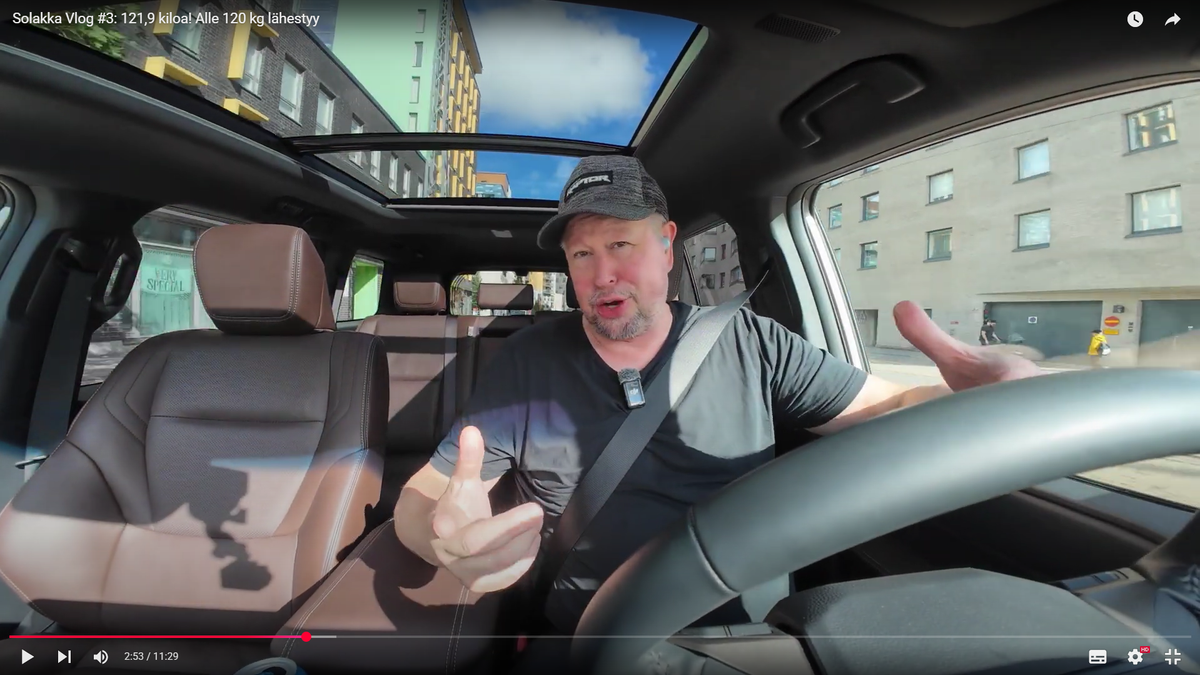 Solakka Vlog #3: Seitsemän viikkoa takana – paino 121,9 kg ja matka kohti 99 kiloa jatkuu