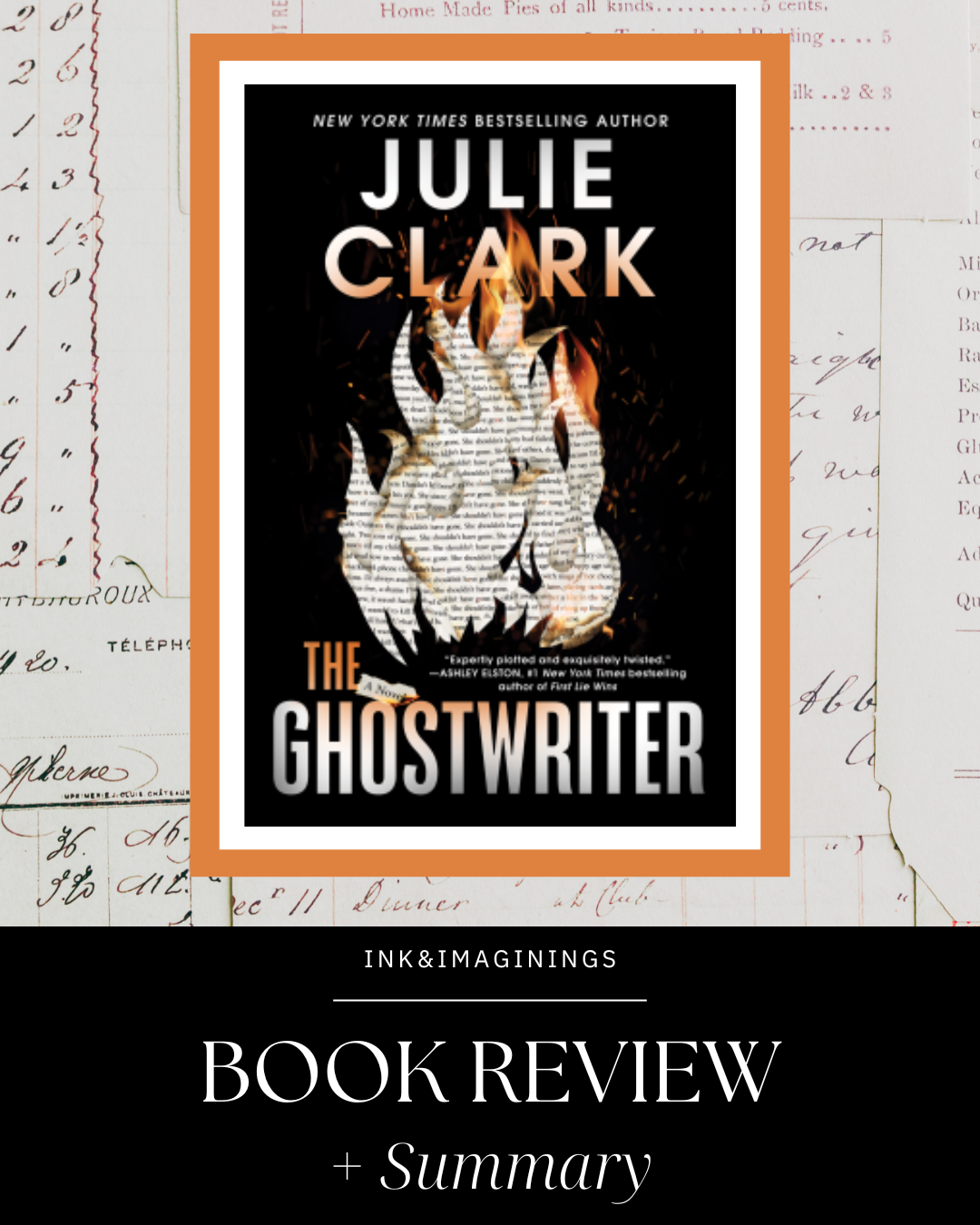 The Ghostwriter by Julie Clark Spoiler Free Summary and Review