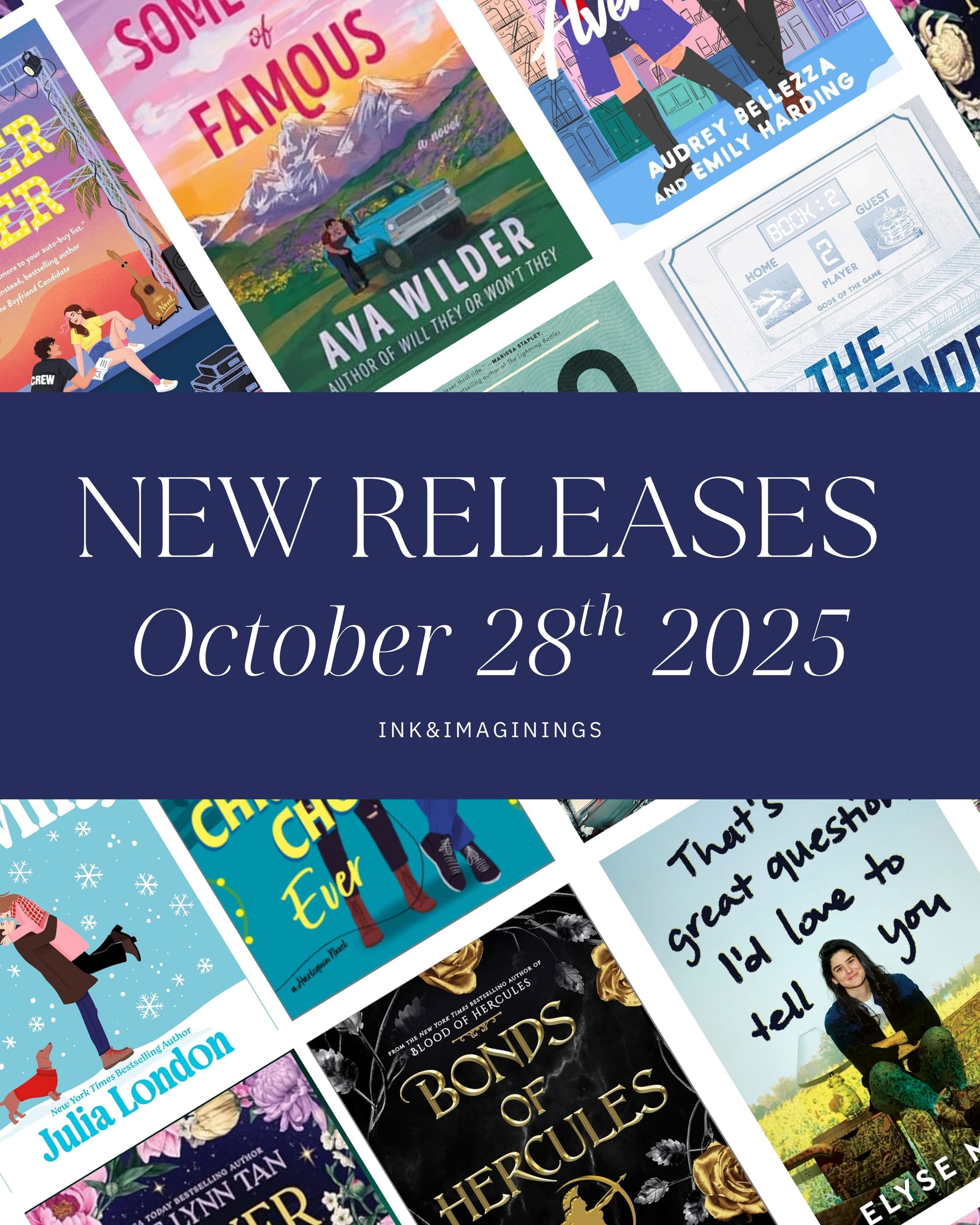 New Book Releases Coming October 28th 2025!