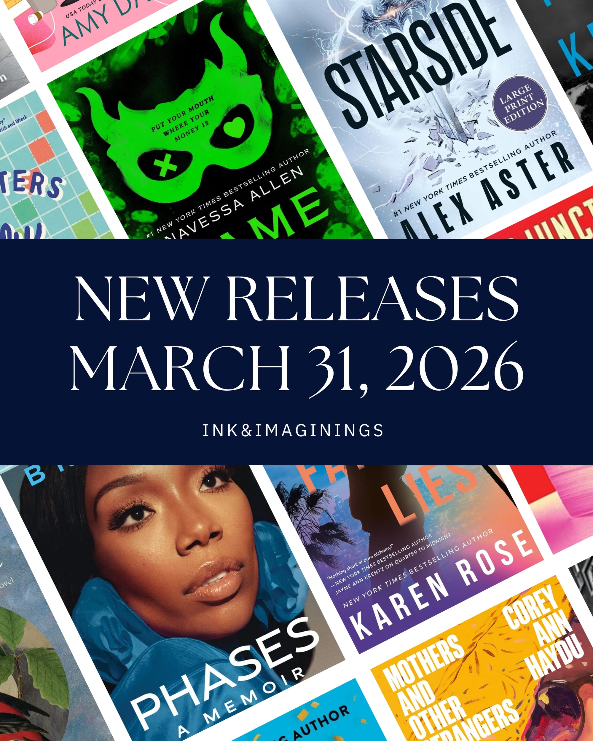 New Book Releases March 31, 2026