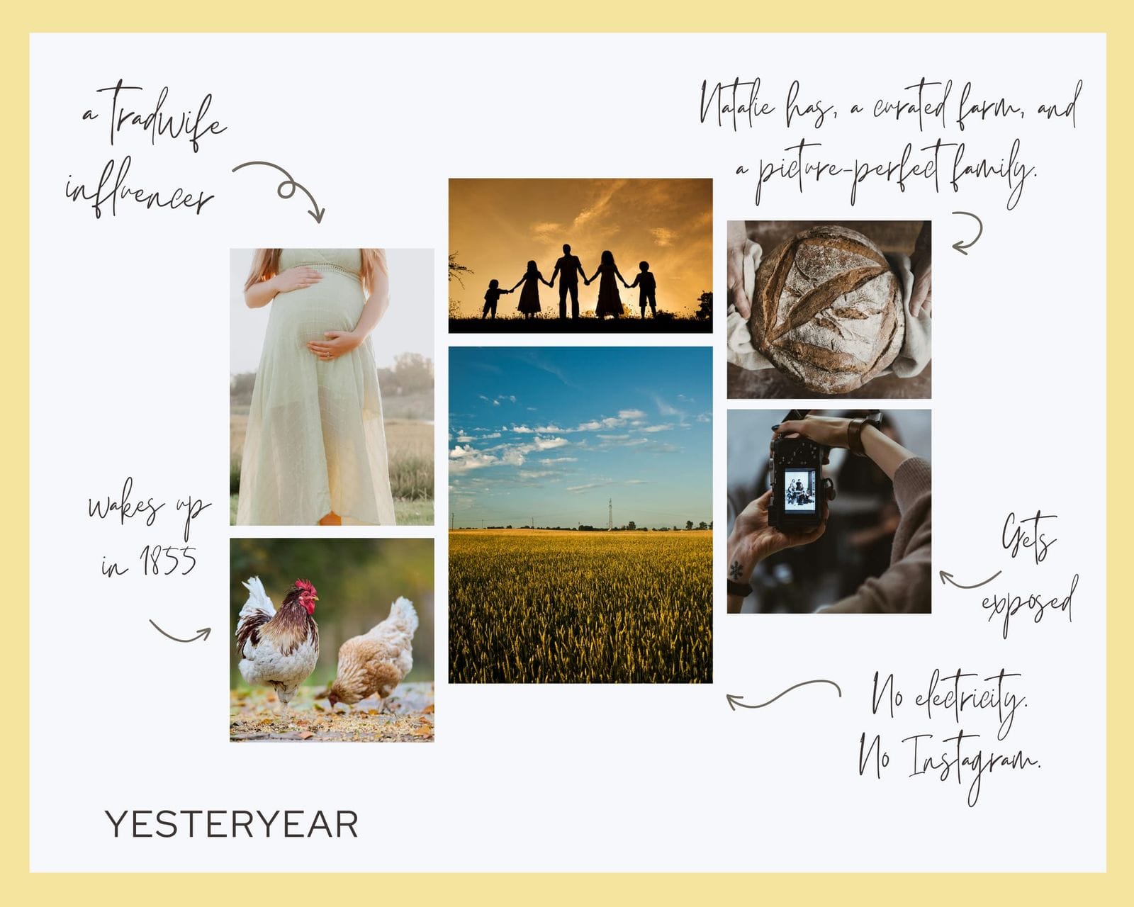 yesteryear book mood board 