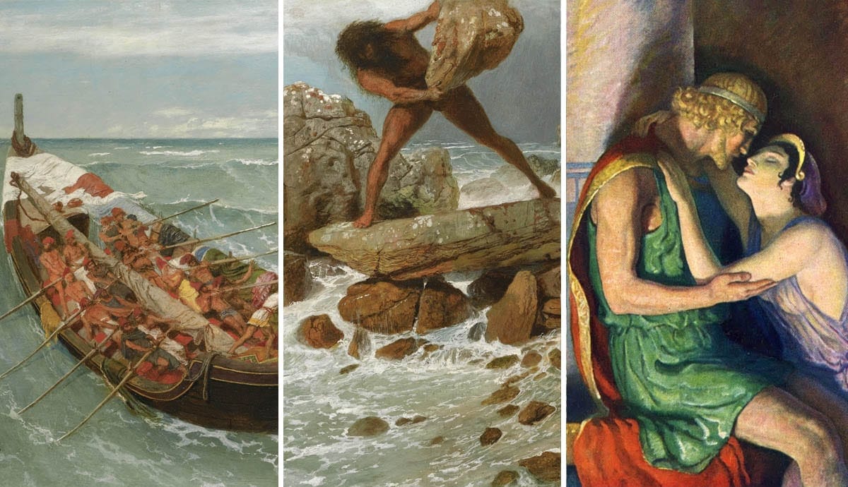 Odysseus and Polyphemus by Arnold Böcklin, 1896, via the Museum of Fine Arts Boston