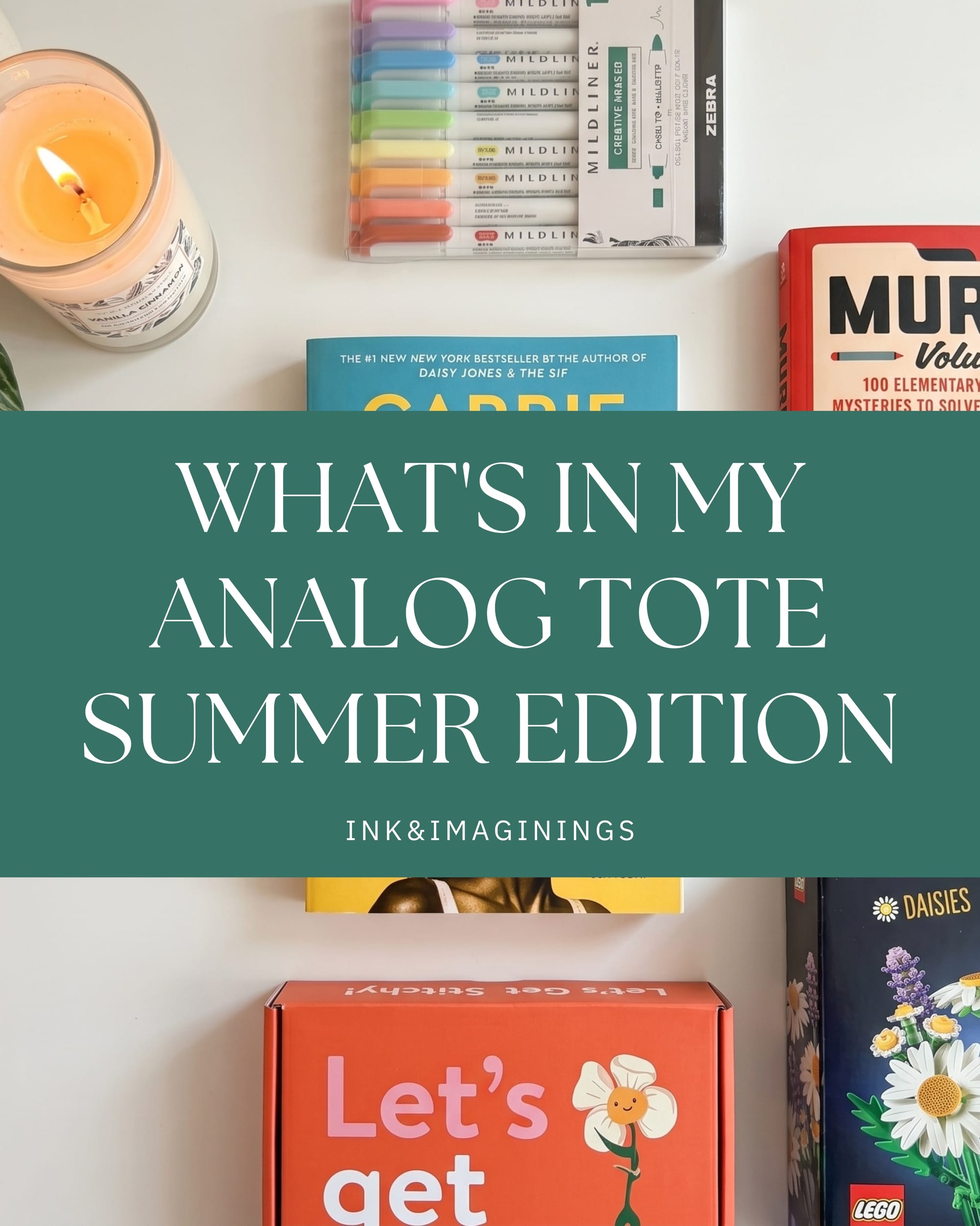 What's in My Analog Tote: A Phone-Free Bag for Slow Summer Reading