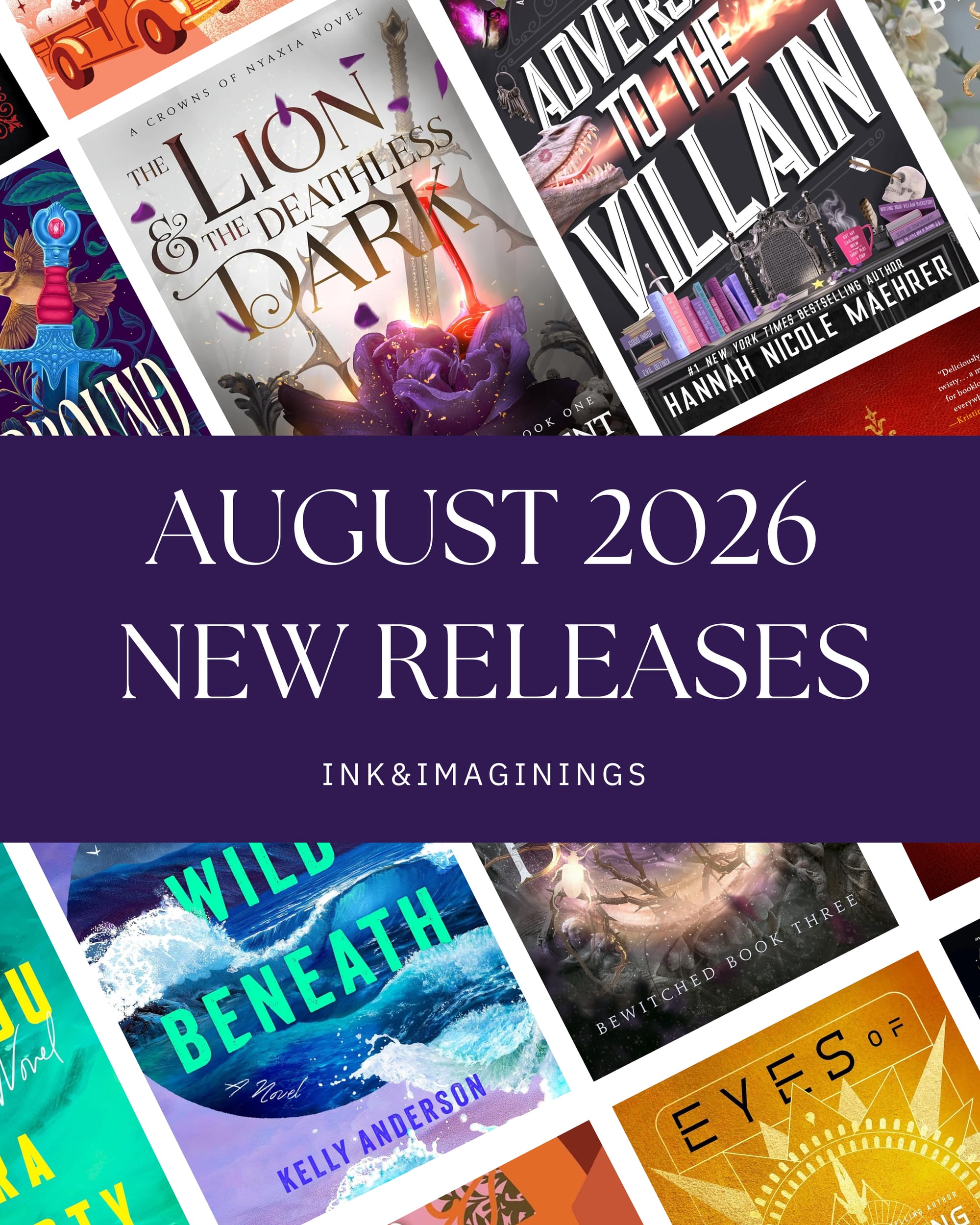 August 2026 Book Releases: Romantasy, Fantasy & Romance
