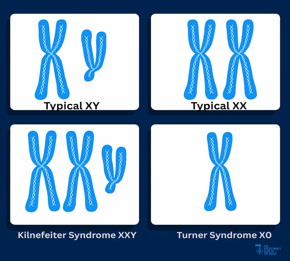 XX and XY chromosomes diagram