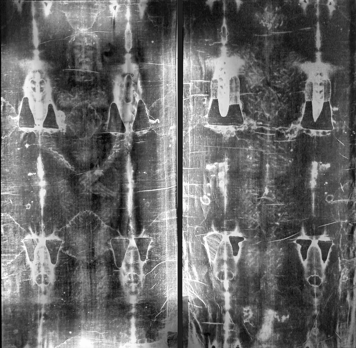 Full-length negatives of the Shroud of Turin