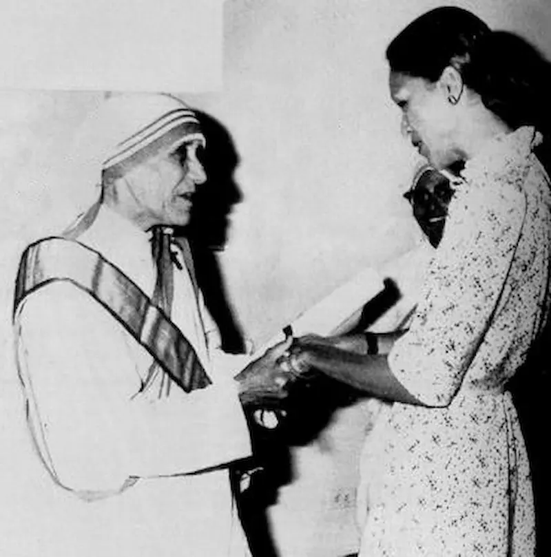 Mother Teresa with Michelle Duvalier