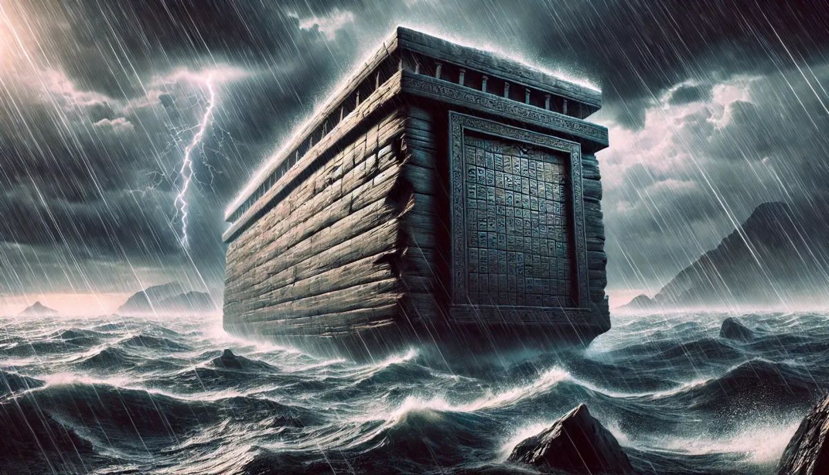 The cube-shaped ark of the Epic of Gilgamesh (ca 1300 BCE)