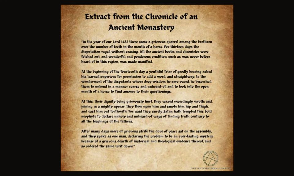 The Horse’s Teeth Parable: Why False Attribution Persists When Authority Replaces Evidence