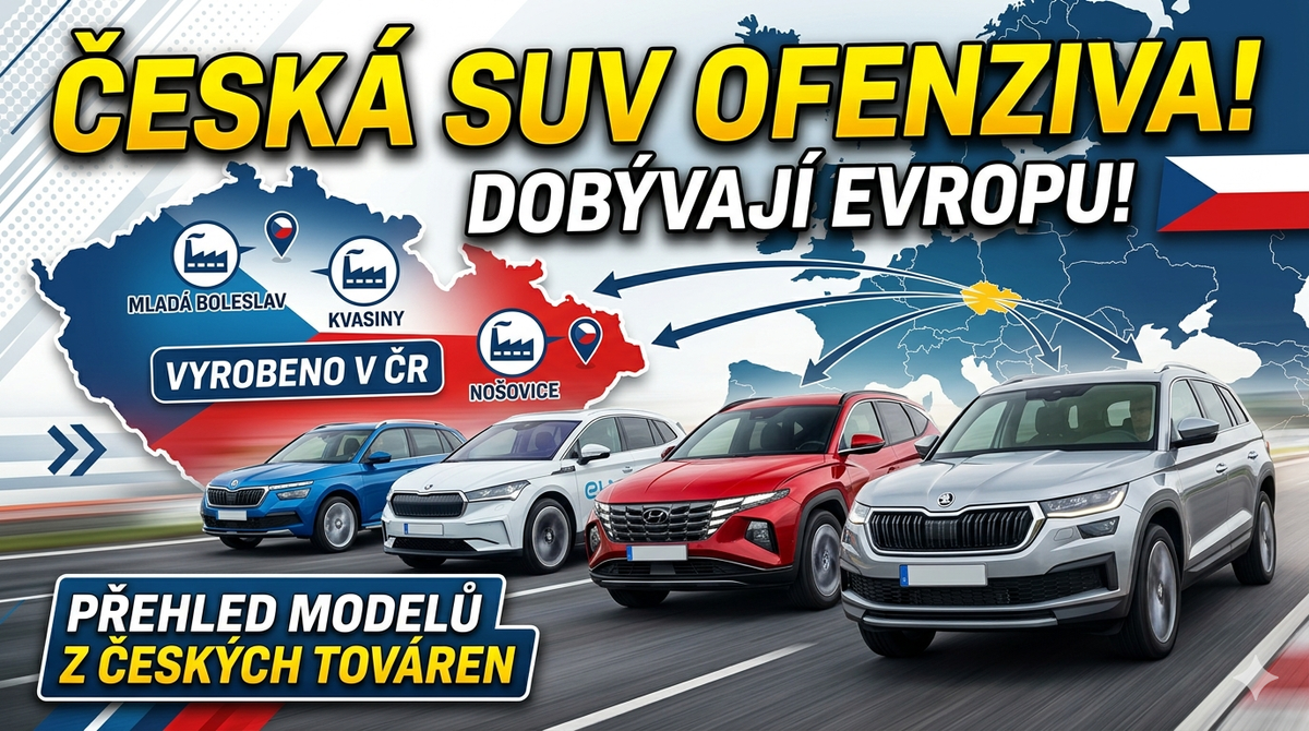 Česká SUV ofenziva: Vozy z domácích továren dobývají Evropu
