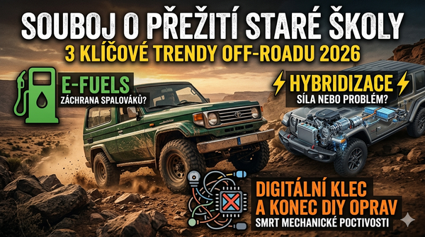 Off-road v roce 2026: Boj o přežití spalovacích motorů a konec éry „oprav si to na koleni“
