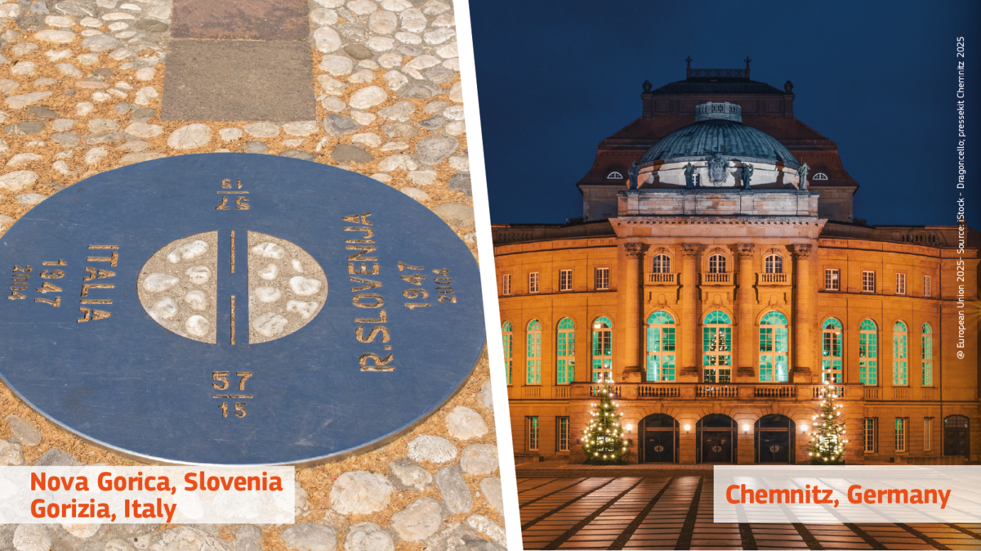 Capitale Europene 2025 : Chemnitz și Nova Gorica-Gorizia. Simboluri ale reconcilierii și creativității