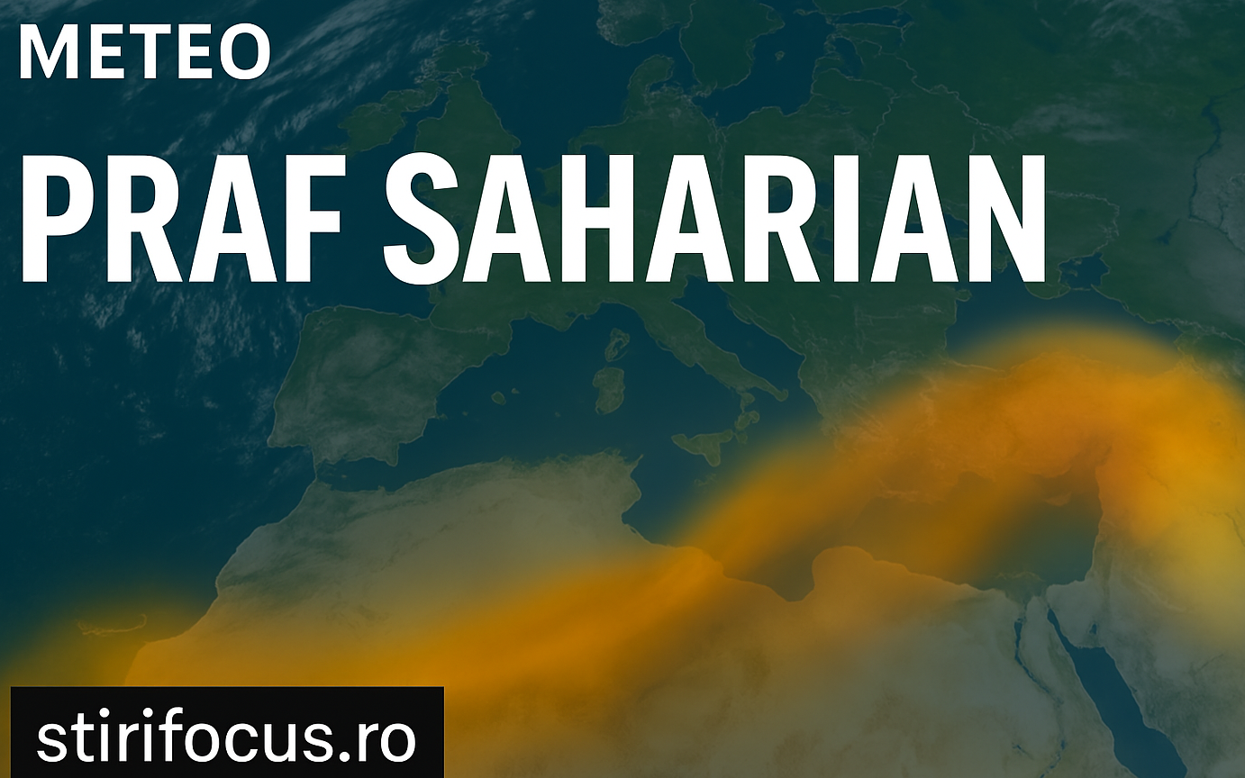 Cer roșiatic și mașini pline de praf: un nou val saharian ajunge deasupra României
