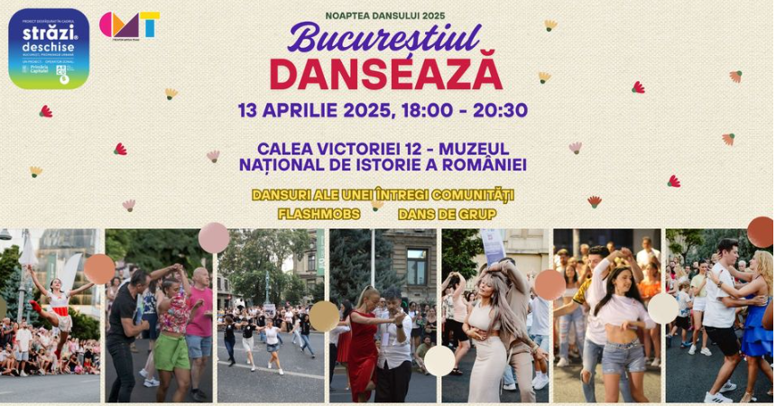 „Noaptea dansului 2025– Bucureștiul dansează”: Spectacol stradal pe Calea Victoriei