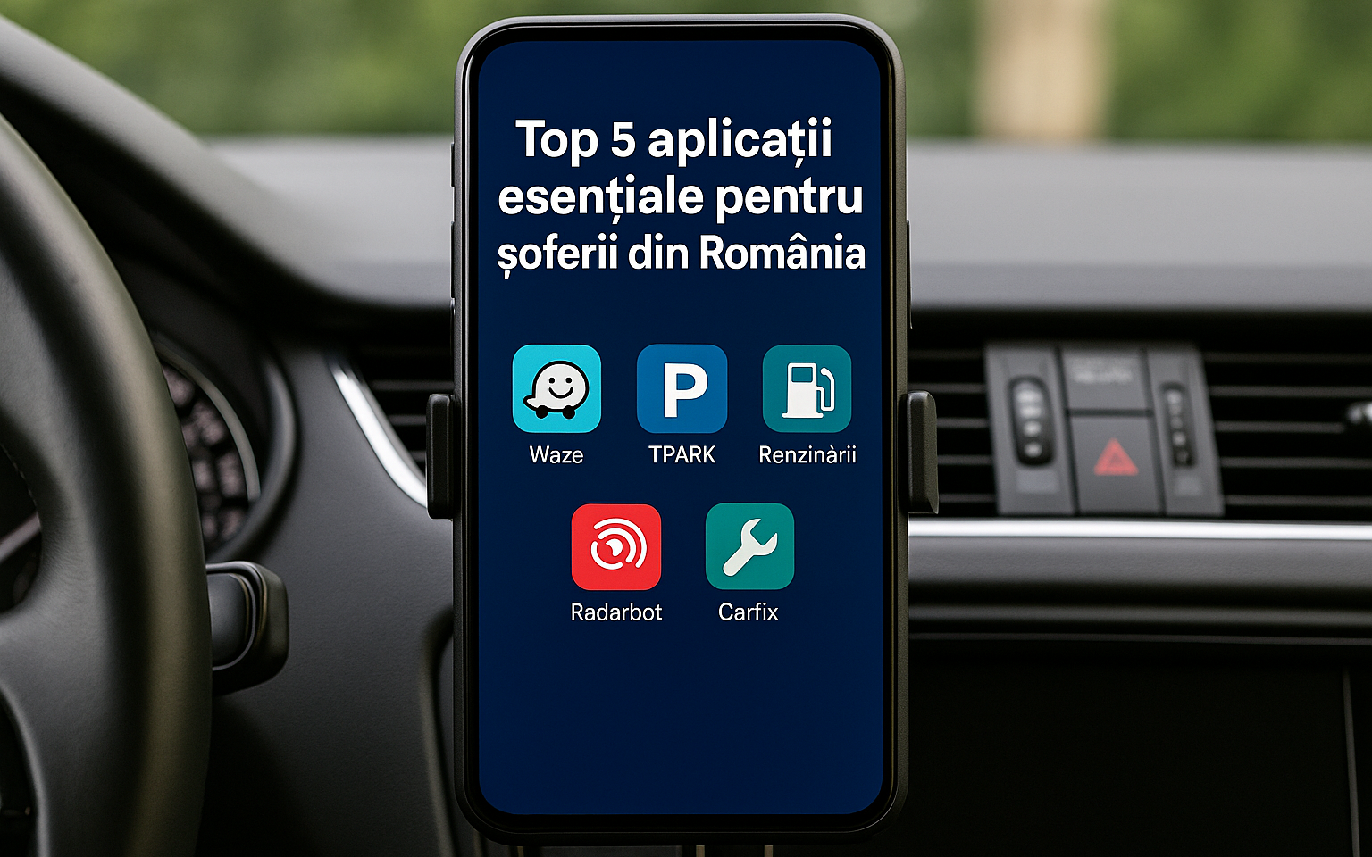 Top 5 aplicații esențiale pentru șoferii din România
