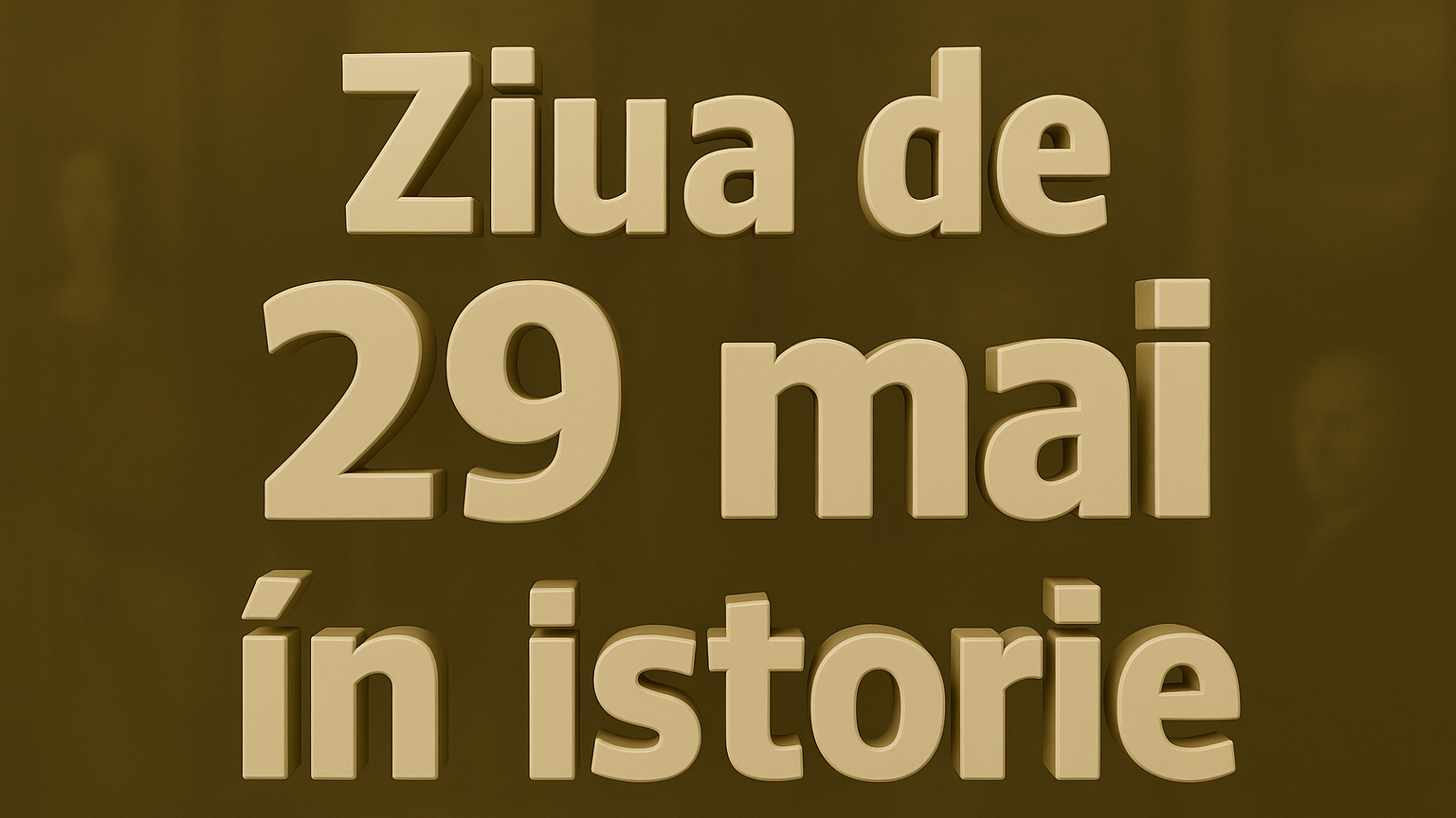 Ziua de 29 mai în istorie