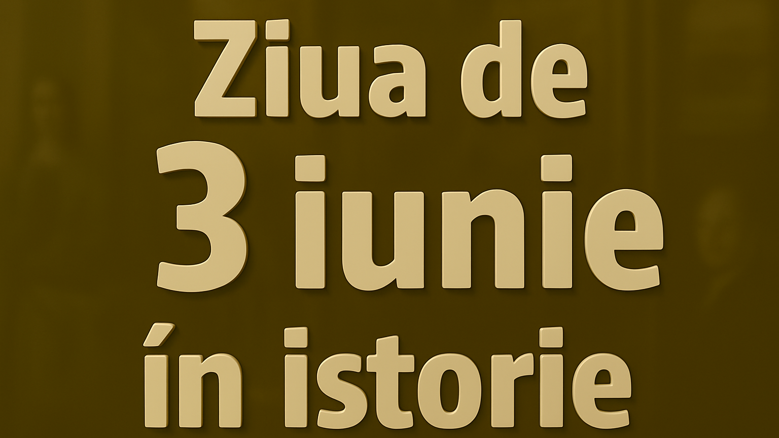 Ziua de 3 iunie în istorie