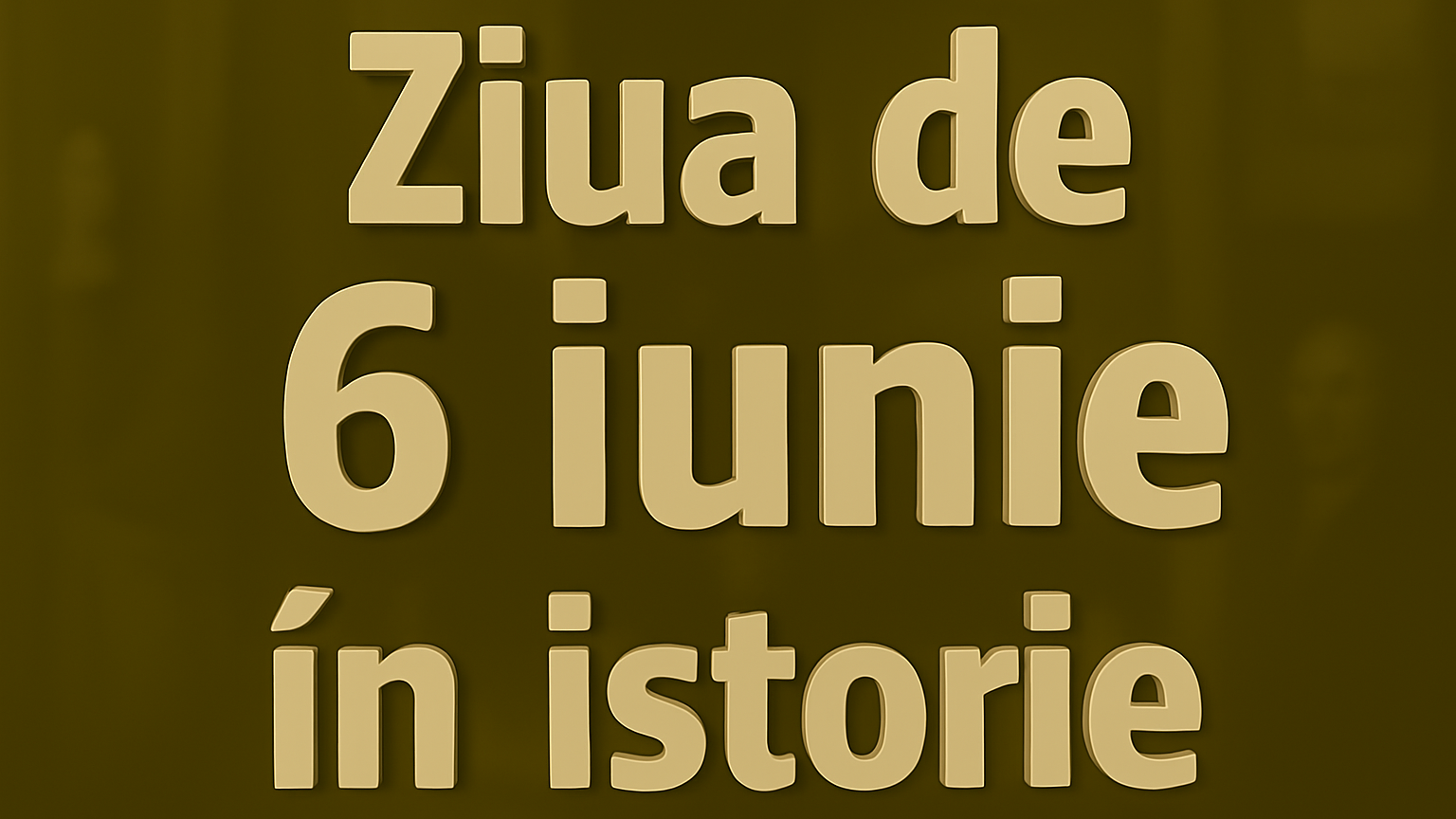 Ziua de 6 iunie în istorie