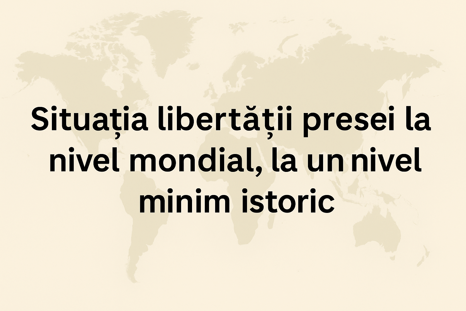 România coboară în clasamentul libertății presei: locul 55 din 180 de țări în 2025