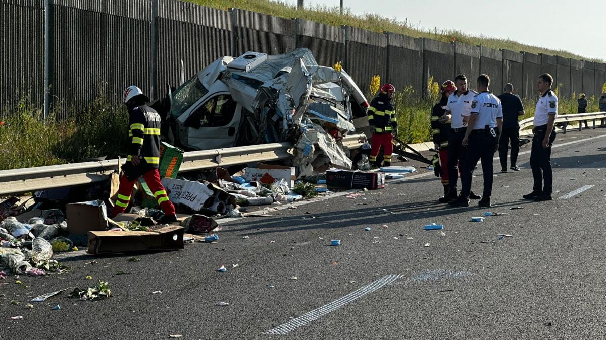 Tragedie pe Drumul Expres Craiova–Pitești: un mort și doi răniți într-un accident violent