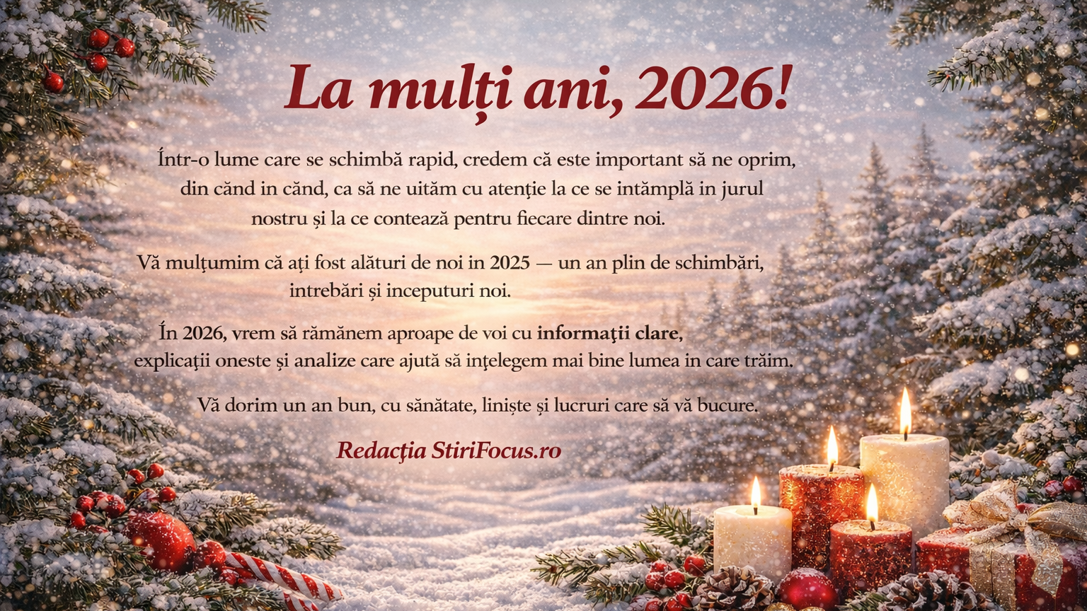 La mulți ani, 2026!