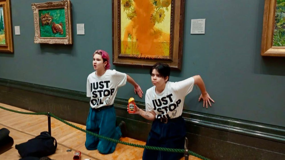 Protestatarii *Just Stop Oil* care au aruncat cu supă pe un tablou de-al Lui Van Gogh contestă pedepsele cu închisoarea imagine postare