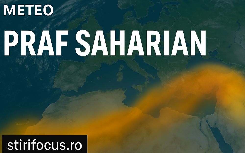 Cer roșiatic și mașini pline de praf: un nou val saharian ajunge deasupra României imagine postare