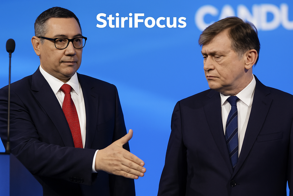 Un gest neașteptat a spus totul, chiar înainte de începerea dezbaterii prezidențiale imagine postare