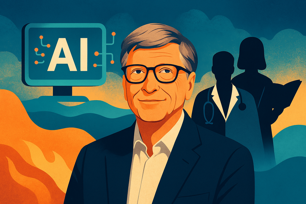 Bill Gates: „AI-ul va înlocui medici și profesori în următorii 10 ani” imagine postare