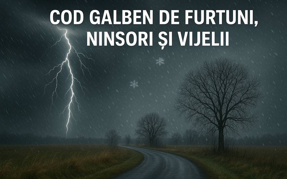 Cod galben de furtuni, ninsori și vijelii în jumătate de țară: alertă ANM pentru 8–9 mai imagine postare