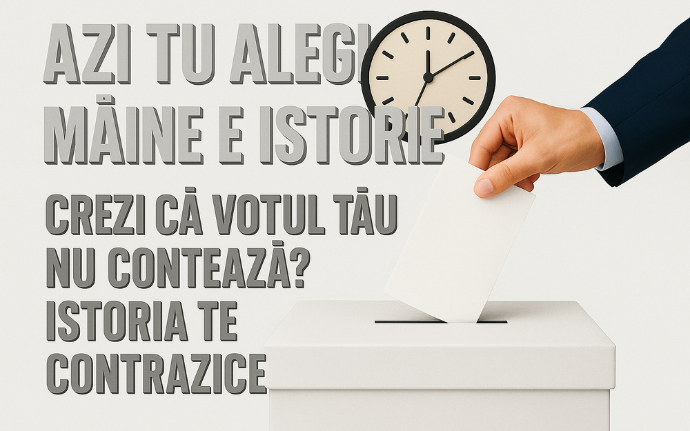 Azi tu alegi, mâine e istorie: Crezi că votul tău nu contează? Istoria te contrazice imagine postare
