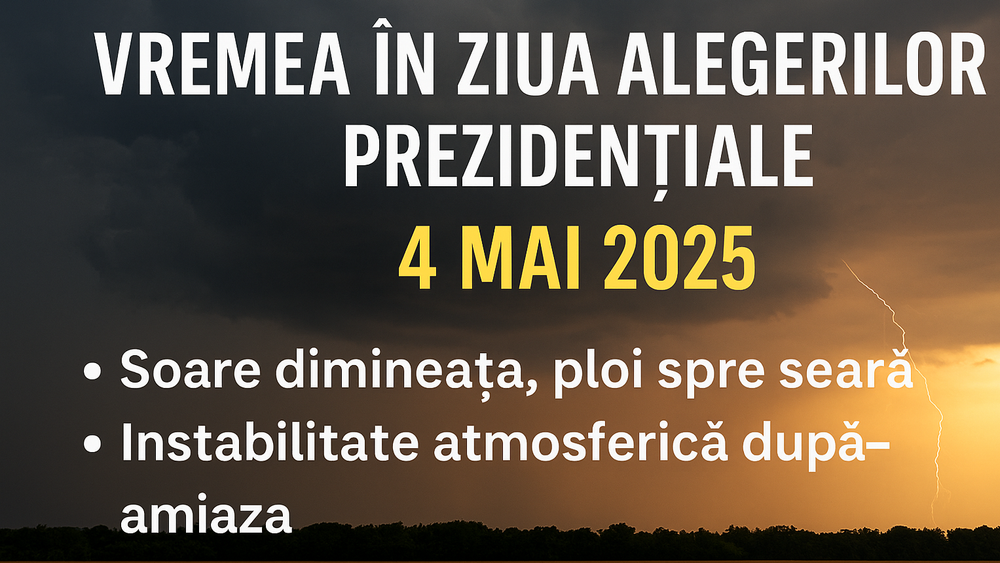 Vremea în ziua alegerilor prezidențiale: Soare dimineața, ploi spre seară imagine postare