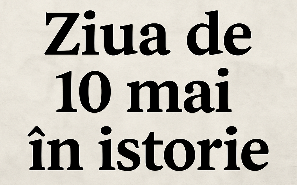 Ziua de 10 mai în istorie imagine postare