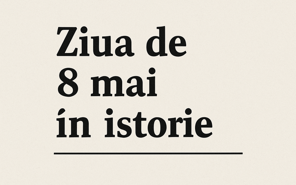 Ziua de 8 mai în istorie imagine postare