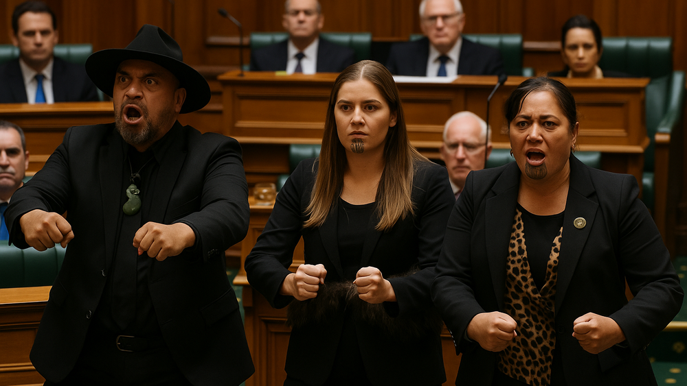 Cea mai lungă suspendare parlamentară din Noua Zeelandă: Deputați māori sancționați pentru un protest cu haka - VIDEO imagine postare