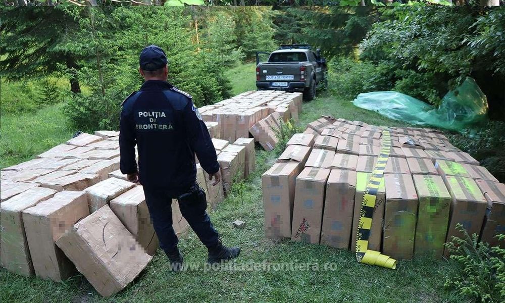 Poliția de Frontieră Suceava a confiscat aproape 90.000 de pachete de țigări de contrabandă la granița cu Ucraina imagine postare