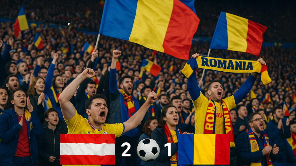 Austria – România 2–1 : Pas greșit într-o deplasare cu miză.Video imagine postare