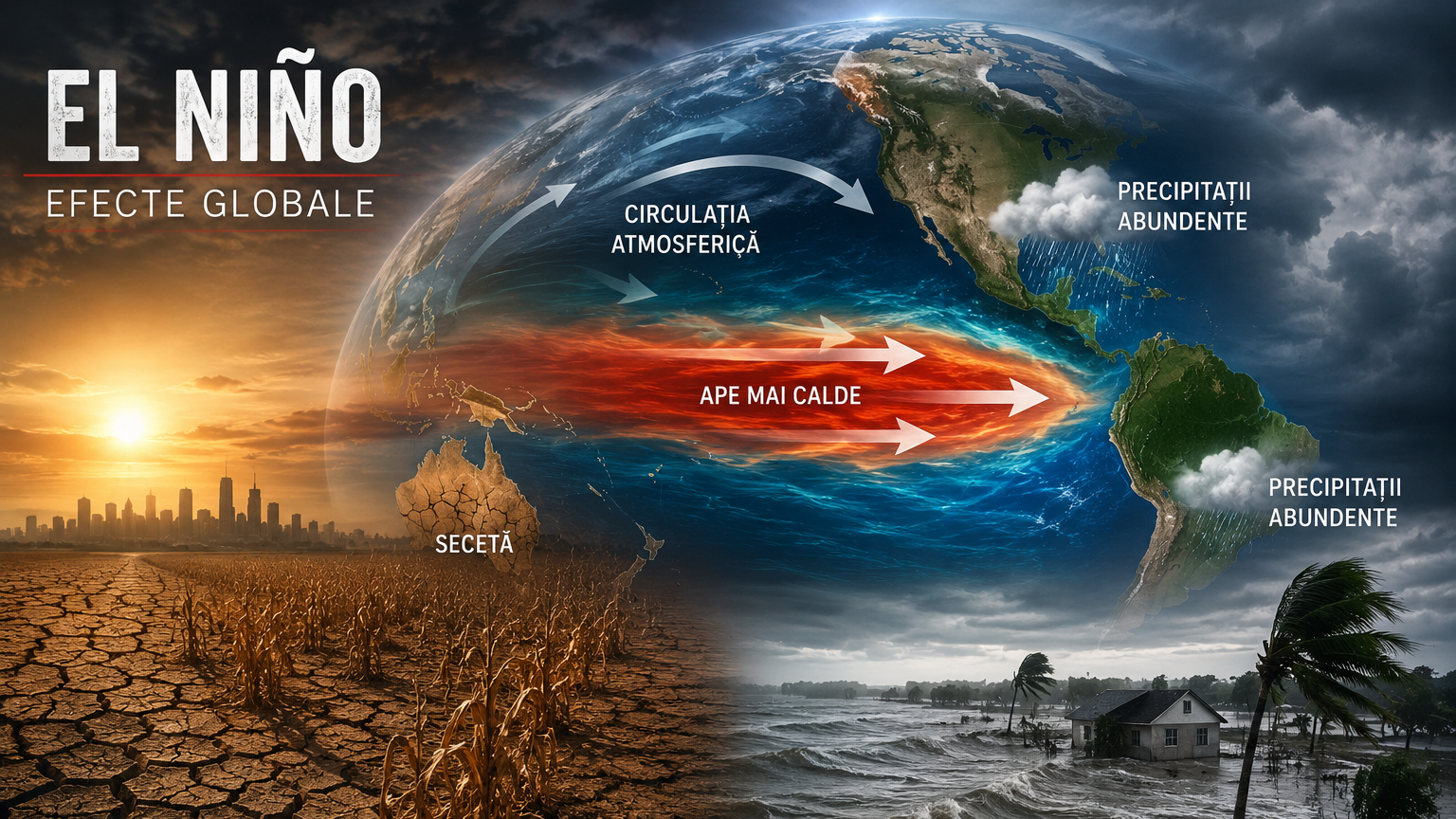 Meteorologii avertizează: fenomenul El Niño se intensifică și ar putea deveni unul dintre cele mai puternice din istorie imagine postare