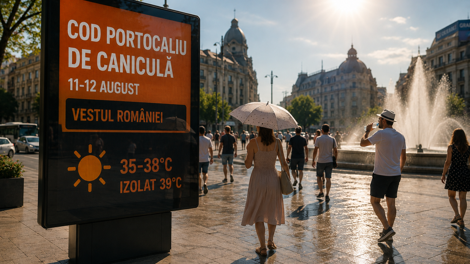 Canicula se intensifică în România: până la 39°C în vest, într-o Europă lovită de căldură, secetă și incendii imagine postare